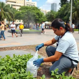 mutirão de limpeza em Cuiabá